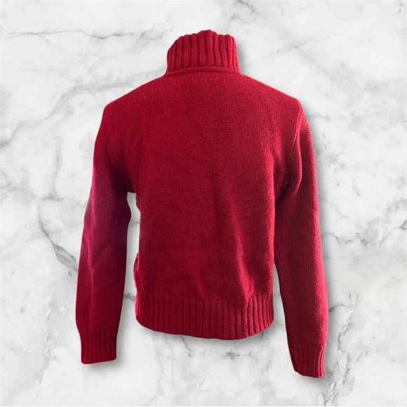 Ralph Ralph Lauren mixed media zip front wool jacket sz M Euc 007 - Picture 2 of 3